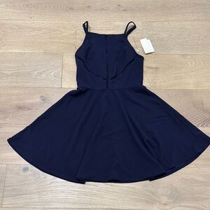Elegant Navy Blue Dress